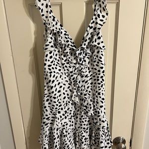 forever 21 dalmatian print sundress